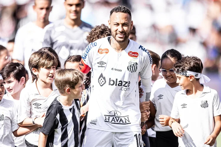 Neymar Jr, do Santos, vai jogar contra o Corinthians no Neo Química Arena nesta quarta-feira (Redes Sociais/Reprodução)