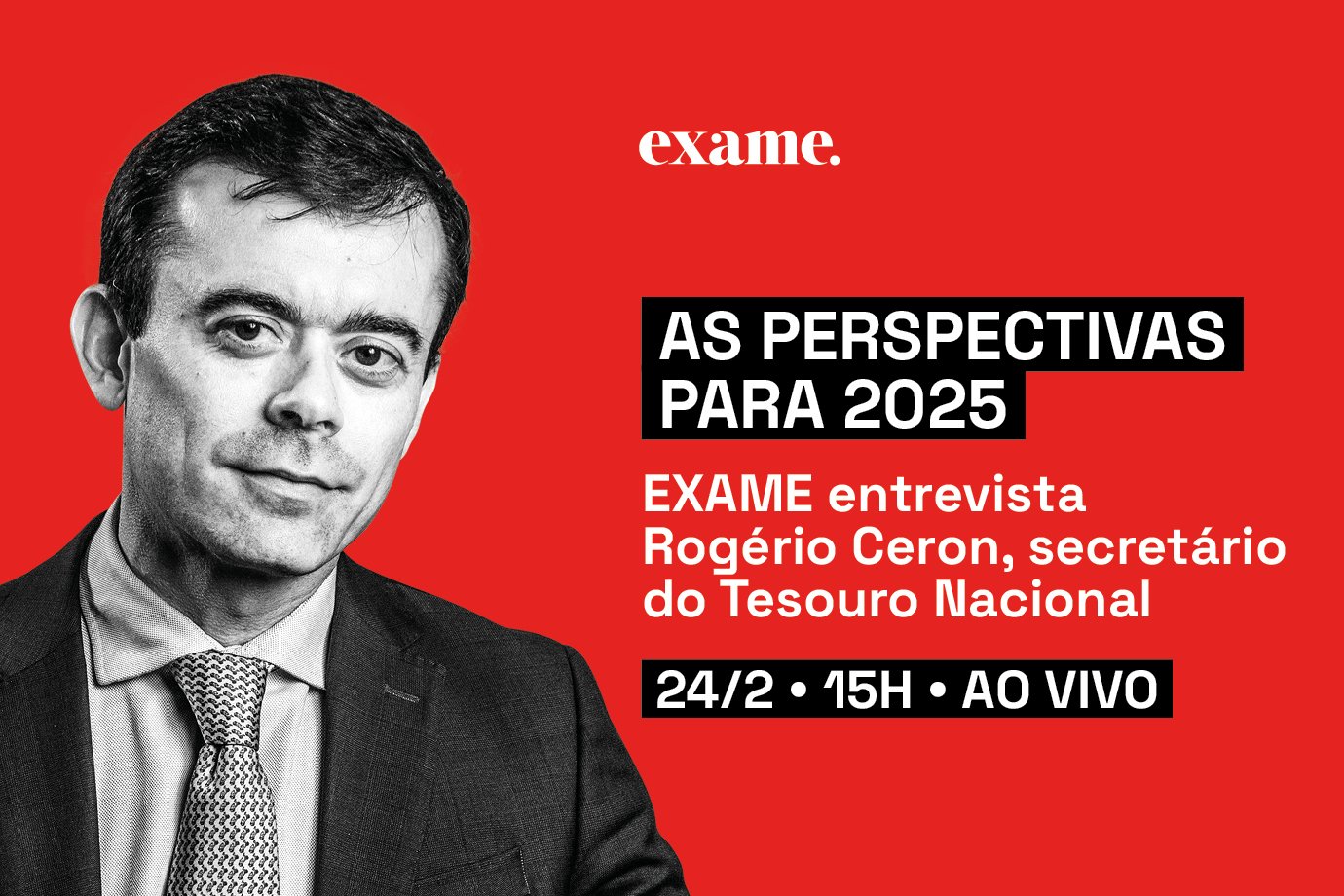 EXCLUSIVO: secretário do Tesouro, Rogério Ceron, é entrevistado da EXAME às 15h desta segunda-feira