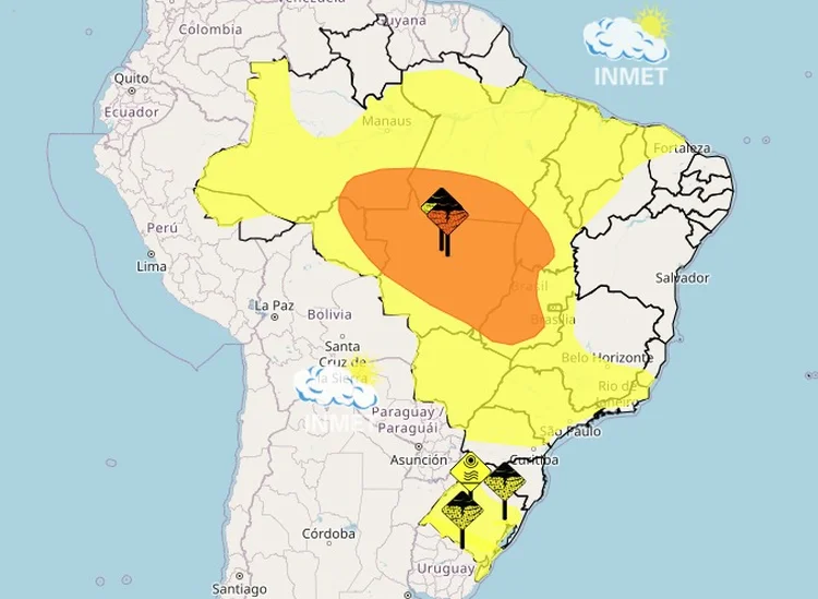 previsão 25/02 (Reprodução/ Inmet)