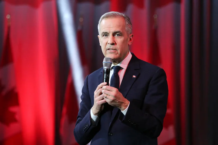 Canada's Liberal Leader and Prime Minister-elect Mark Carney speaks moments before being elected as the new Liberal Party leader, in Ottawa on March 9, 2025. Canada's Liberal Party overwhelmingly elected Mark Carney as its new leader and the country's next prime minister on March 9, 2025, tasking the former central banker with helming Ottawa's response to threats from US President Donald Trump. (Photo by Dave Chan / AFP) (Dave Chan / AFP/AFP)