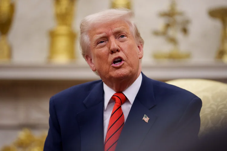 O presidente Donald Trump, durante evento na Casa Branca (Andrew Harnik/AFP)