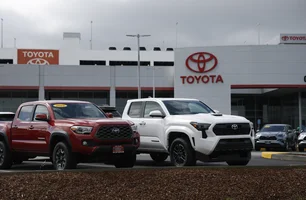 Imagem referente à matéria: Toyota prevê prejuízo bilionário, o maior da história, com tarifas de Trump