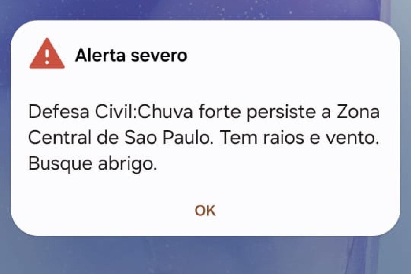 Chuva forte em São Paulo: Defesa Civil emite alerta nesta terça-feira