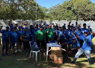 Imagem referente à matéria: Bloco da Reciclagem no Ibirapuera coleta 16 toneladas de resíduos no Carnaval