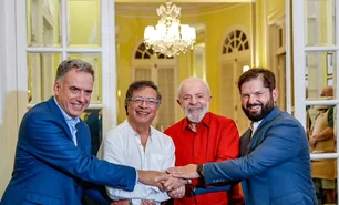 Imagem referente à matéria: No Uruguai, Lula se encontra com líderes da América Latina e presidente da Alemanha