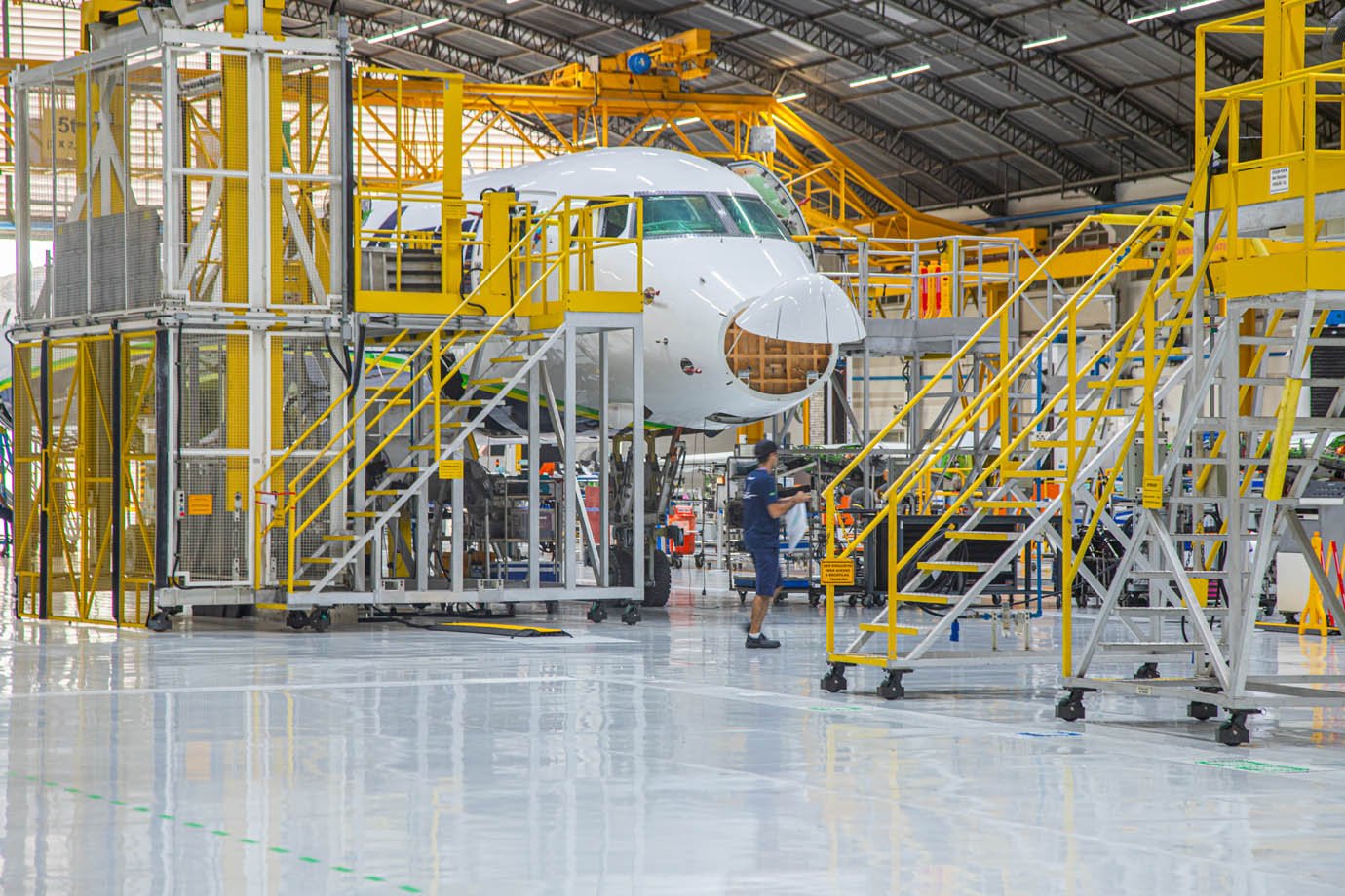 Fabrica da EMBRAER em São Jose dos Campos - SP
Industria, brasileira, aviação, 

Foto: Leandro Fonseca
Data: 17/03/2025