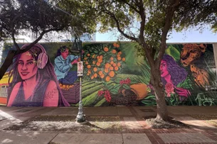 SXSW 2025: o que representa a arte na fachada da SP House e quem é a artista por trás dela