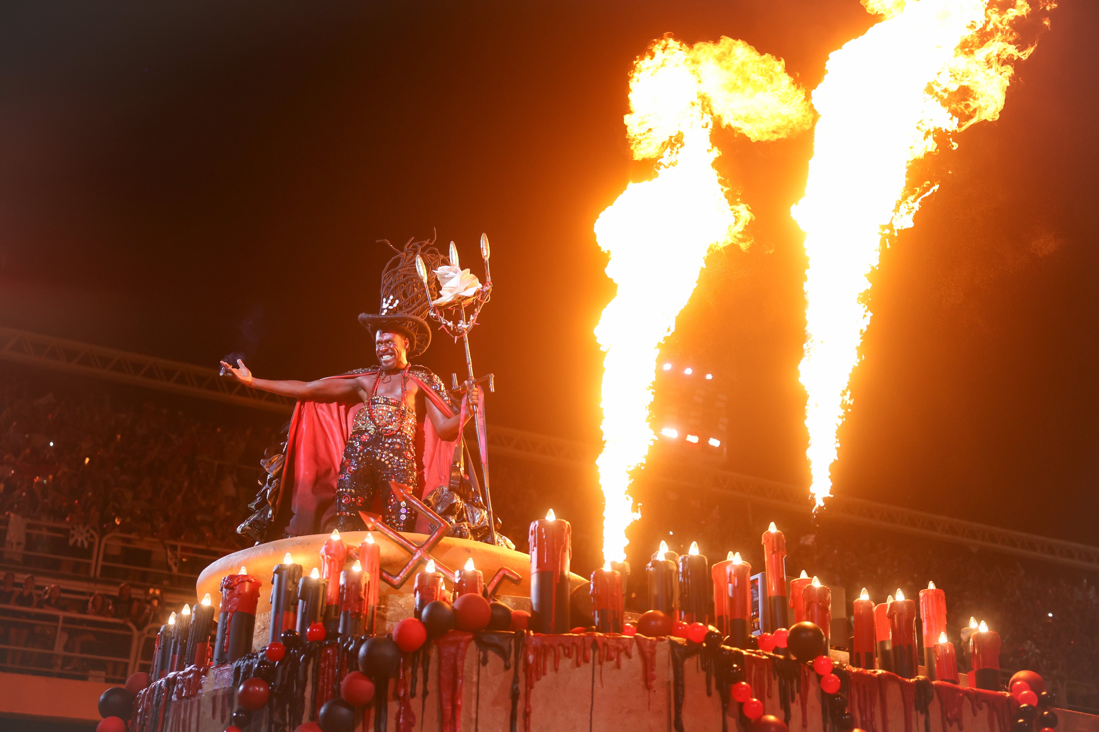 Rio de Janeiro (RJ), 03/03/2025 – Beija-Flor de Nilópolis desfila no segundo dia de carnaval do grupo Especial na Marquês de Sapucaí, na região central do Rio de Janeiro. Foto: Tomaz Silva/Agência Brasil