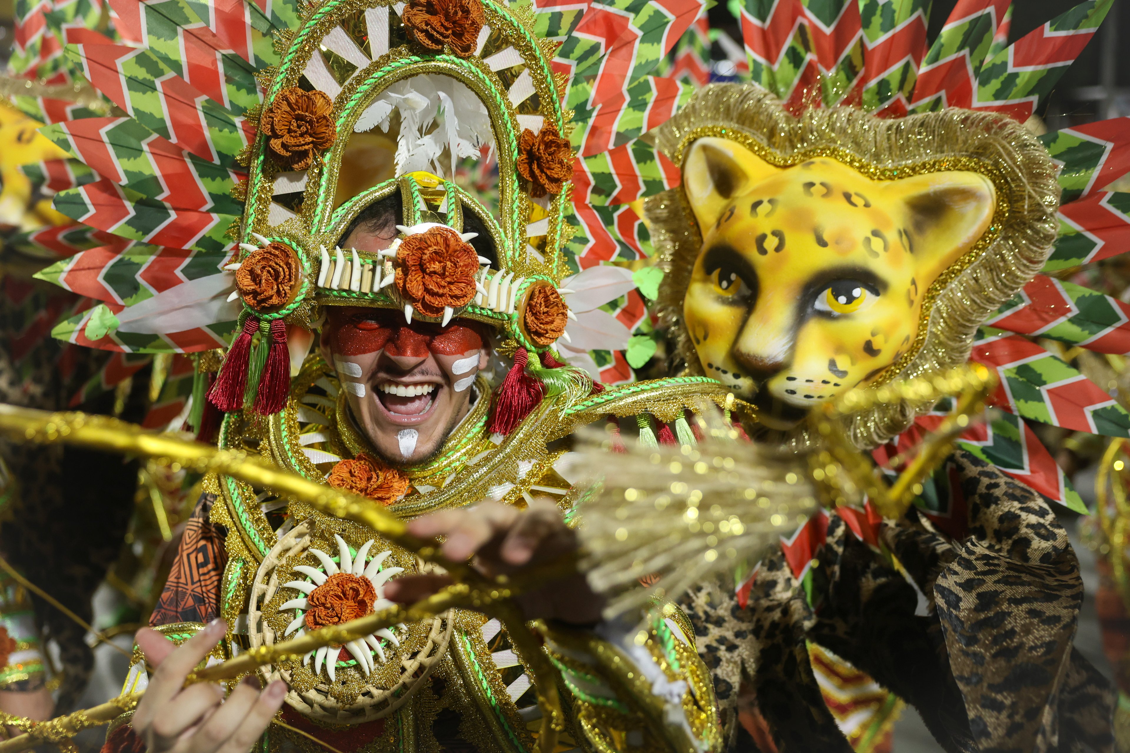 Rio de Janeiro (RJ), 03/03/2025 – Beija-Flor de Nilópolis desfila no segundo dia de carnaval do grupo Especial na Marquês de Sapucaí, na região central do Rio de Janeiro. Foto: Tomaz Silva/Agência Brasil