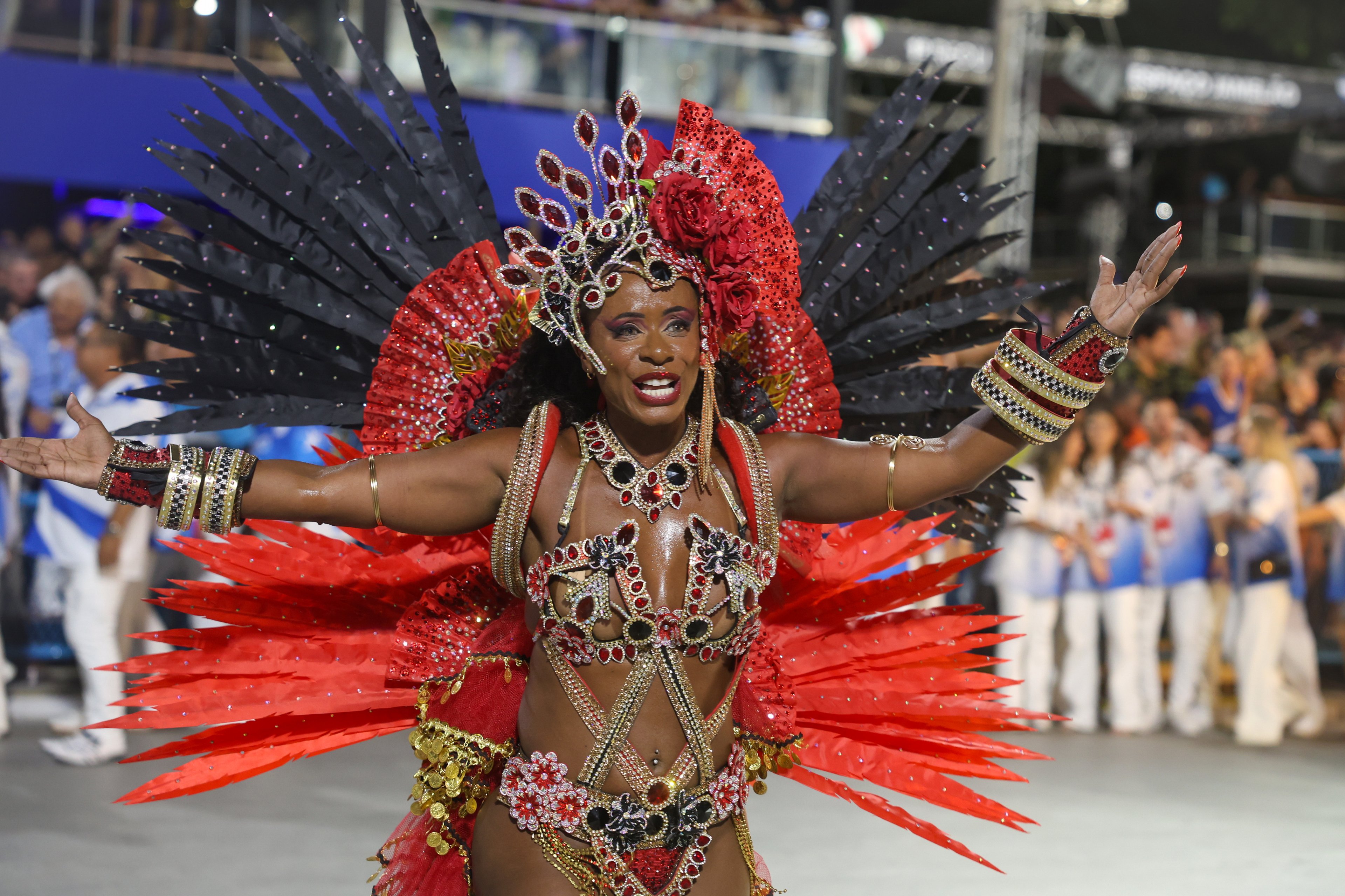 Rio de Janeiro (RJ), 03/03/2025 – Beija-Flor de Nilópolis desfila no segundo dia de carnaval do grupo Especial na Marquês de Sapucaí, na região central do Rio de Janeiro. Foto: Tomaz Silva/Agência Brasil