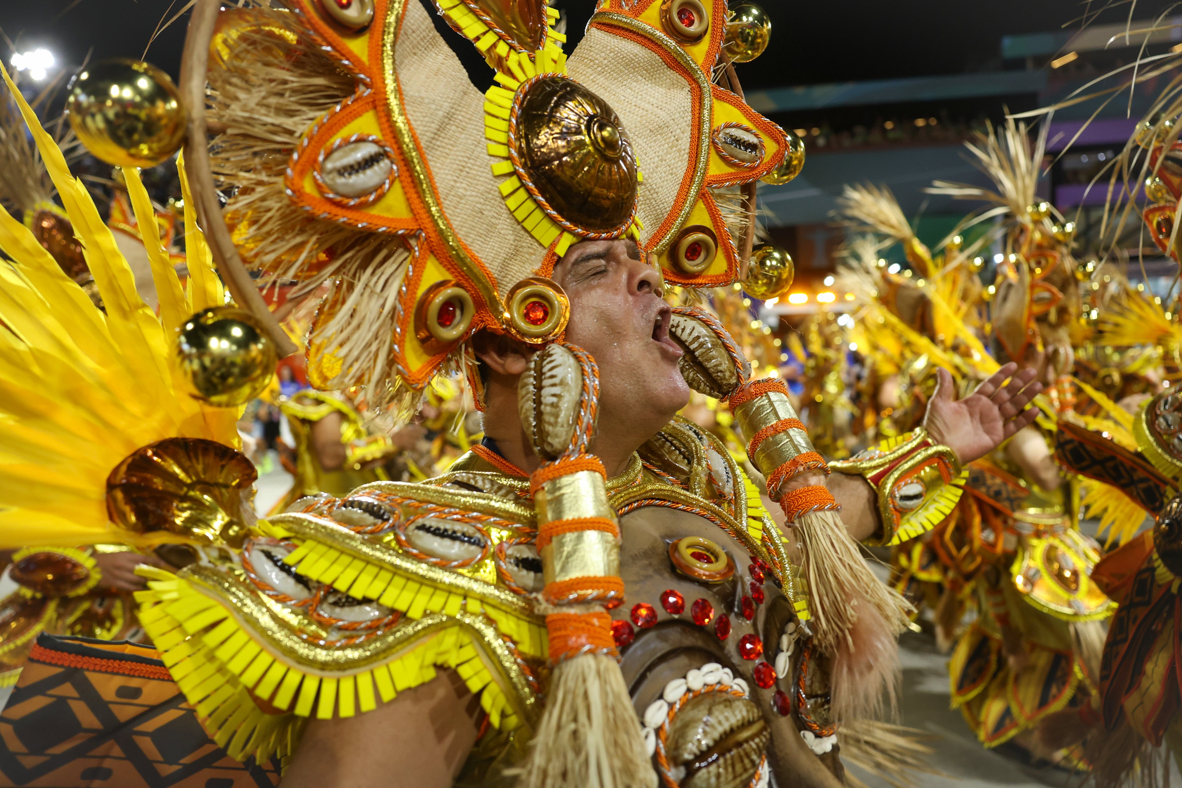 Rio de Janeiro (RJ), 03/03/2025 – Beija-Flor de Nilópolis desfila no segundo dia de carnaval do grupo Especial na Marquês de Sapucaí, na região central do Rio de Janeiro. Foto: Tomaz Silva/Agência Brasil