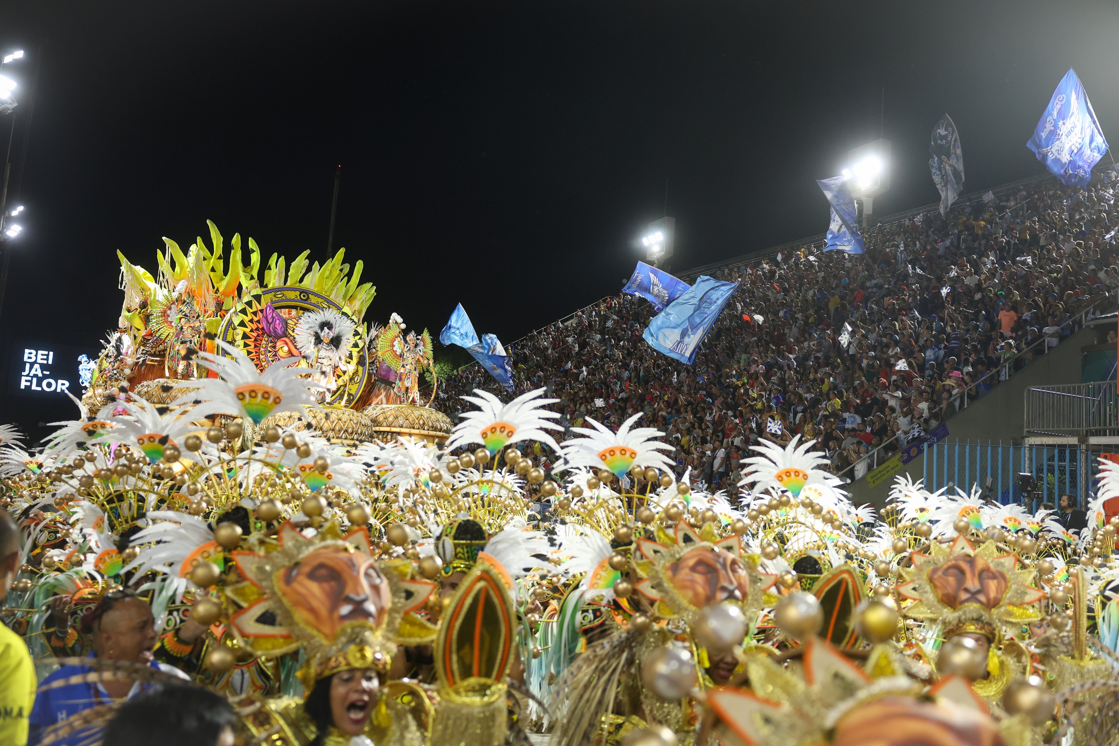 Rio de Janeiro (RJ), 03/03/2025 – Beija-Flor de Nilópolis desfila no segundo dia de carnaval do grupo Especial na Marquês de Sapucaí, na região central do Rio de Janeiro. Foto: Tomaz Silva/Agência Brasil