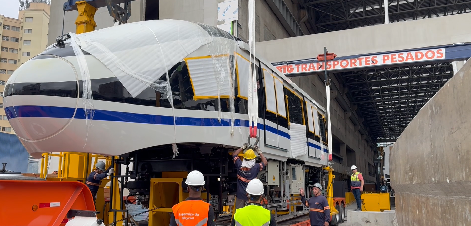 Monotrilho: trem da Linha 17-Ouro chega a SP