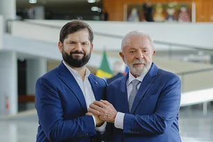 Imagem referente à matéria: Em encontro com Boric, Lula diz que Trump trata latinos como 'inimigos'