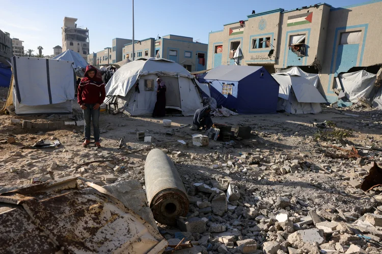 Conflito na Faixa de Gaza. (BASHAR TALEB/AFP)