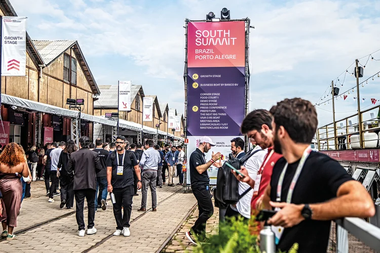 South Summit Brazil, em Porto Alegre: 23.000 pessoas de 62 países passaram pelo evento no Cais Mauá (Leandro Fonseca/Exame)