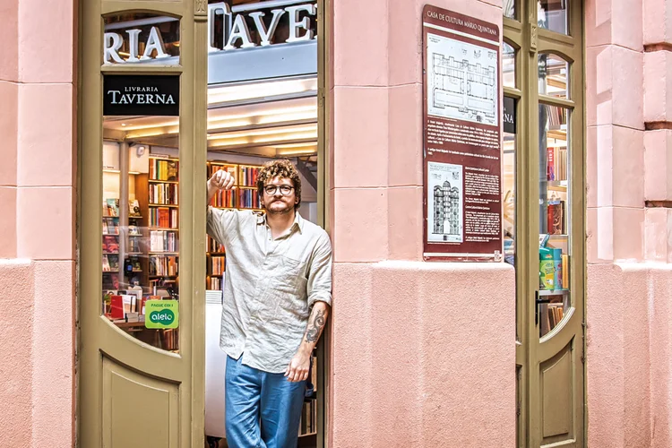 André Günther, da Taverna: “Foi quase um milagre ver a livraria reconstruída do jeito que aconteceu” (Leandro Fonseca/Exame)