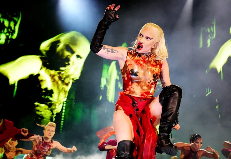 Lady Gaga no Rio: cantora norte-americana se apresentou na orla de Copacana, no Rio, neste sábado (Getty Images)