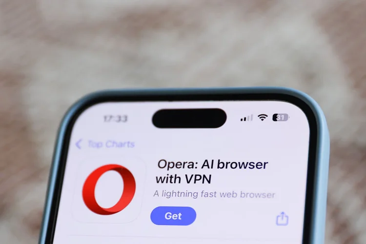 Aplicativo Opera: empresa defende o fim das práticas de design que desviam o usuário para o Edge (Getty Images)