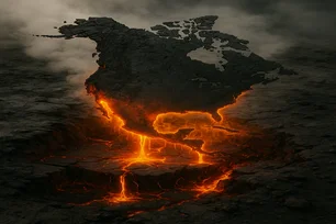Imagem referente à matéria: A parte inferior da América do Norte pode derreter e afundar na Terra; entenda o caso