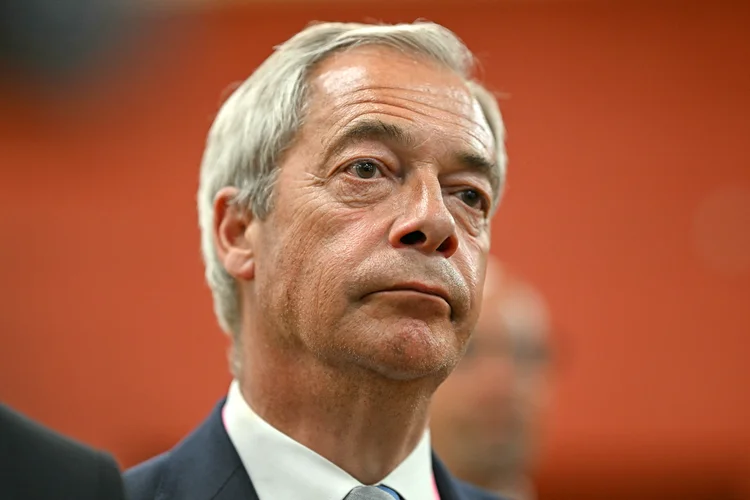 Nigel Farage: antigo defensor do Brexit no Reino Unido, político é o líder do partido  Reform UK (Oli SCARFF /AFP)