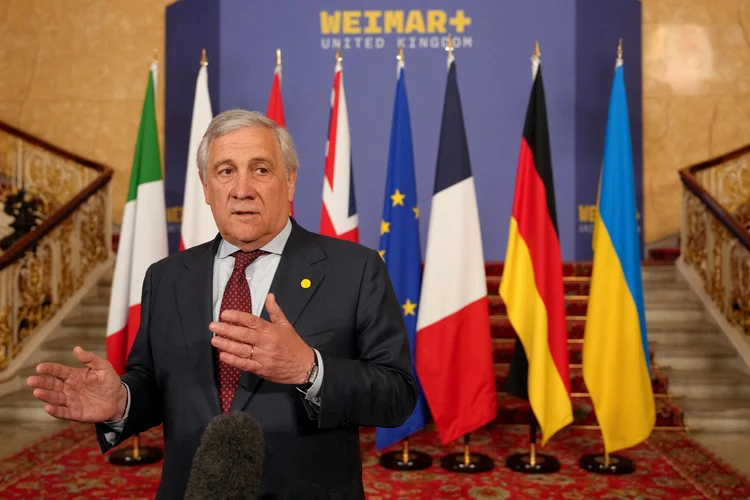 Antonio Tajani, ministro das Relações Exteriores da Itália (Carlos Jasso/AFP)
