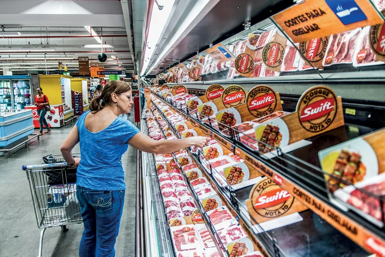 Swift: uma das marcas da JBS, considerada a maior empresa de alimentos do mundo (Germano Lüders/Exame)