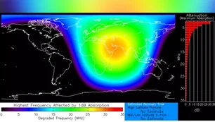 Imagem referente à matéria: Erupção solar rara causa apagões de rádio em três continentes