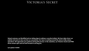 Imagem referente à matéria: Site da Victoria's Secret está fora do ar desde segunda-feira e cita 'incidente de segurança'