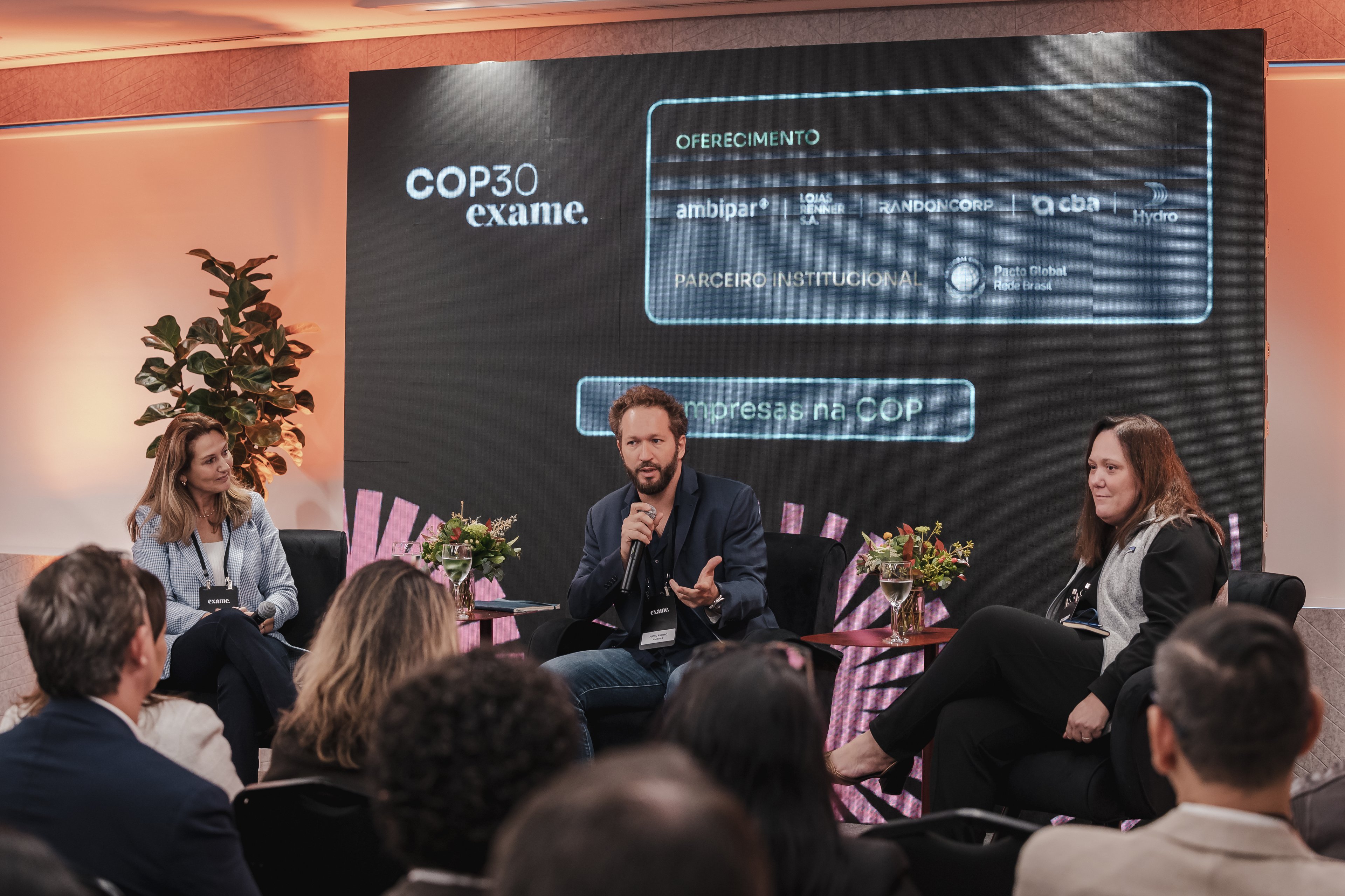 Painel sobre o papel das empresas na COP30.