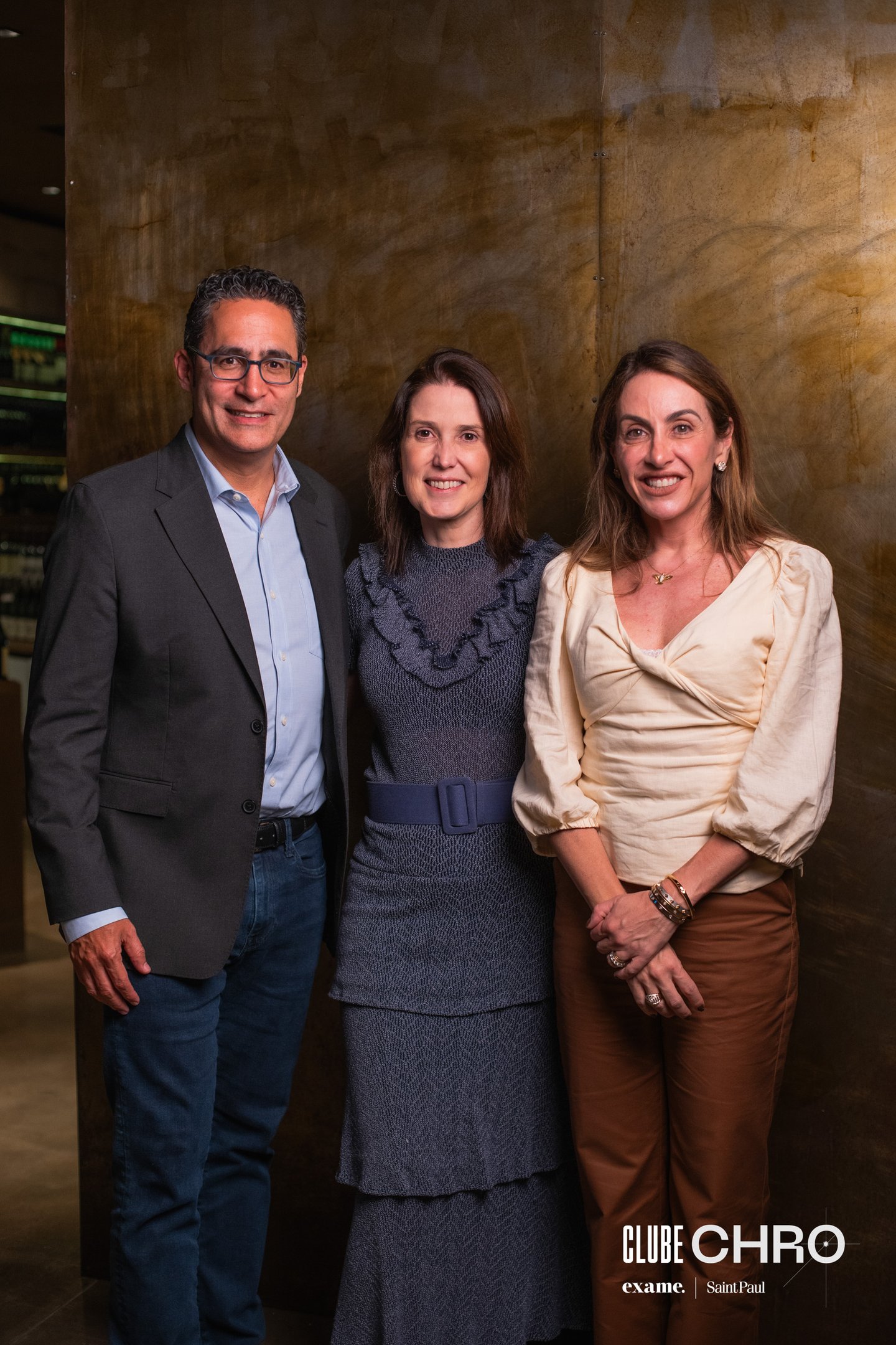Luis Gonzalez CEO e Cofundador da Vidalink, Camila Securato CSO da Saint Paul e Exame Educação e Cláudia Securato professora da Saint Paul