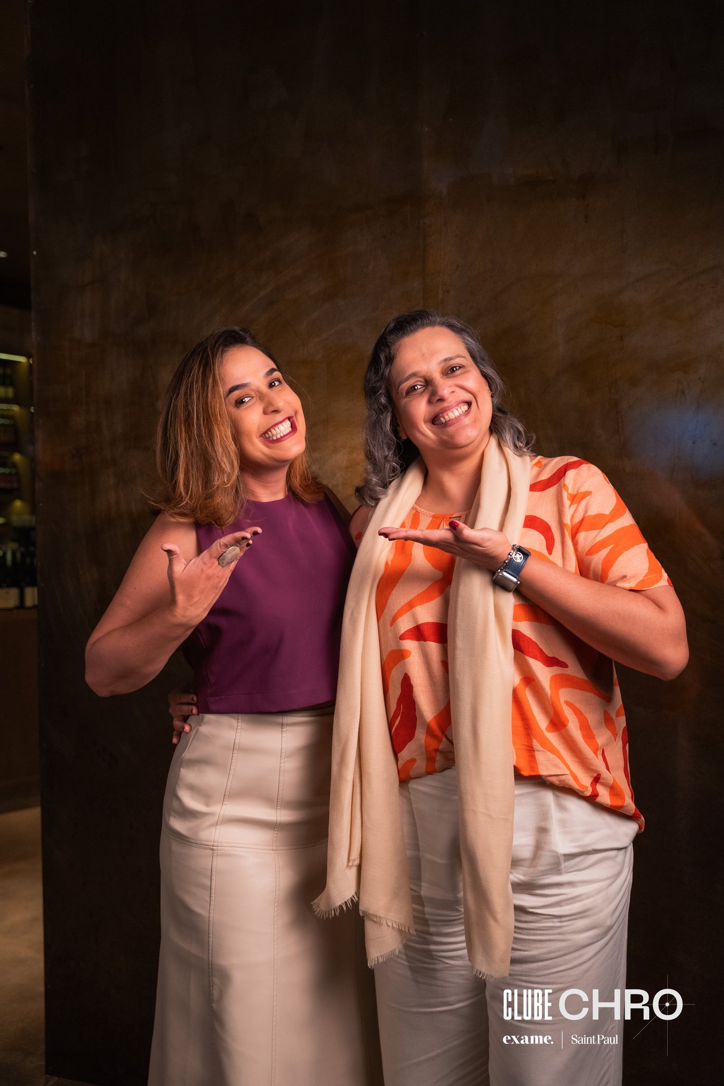 Gabriela Domeneck Executiva de RH e Marcia Mendonça Executiva de Contas InCompany da Saint Paul