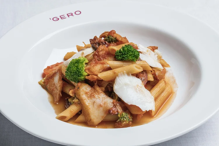 Gero Salvador: penne com bacalhau, tomate cereja, brócolis e azeitona preta. (Divulgação/Divulgação)