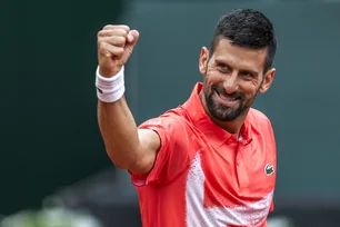 Imagem referente à matéria: Djokovic completa 38 anos com triunfo e avança às semifinais em Genebra