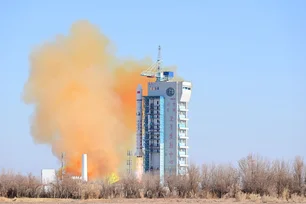 Imagem referente à matéria: Computador voador: China lança data center orbital com 12 satélites que processam dados no espaço