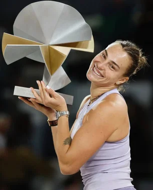 Sabalenka vence Gauff e é tricampeã em Madri