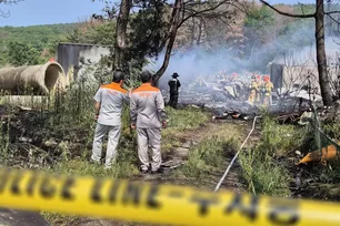 Imagem referente à matéria: Avião de patrulha da Marinha cai na Coreia do Sul e deixa dois mortos