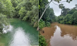 Águas cristalinas de Bonito (MS) ficam turvas após explosão de desmatamento na região