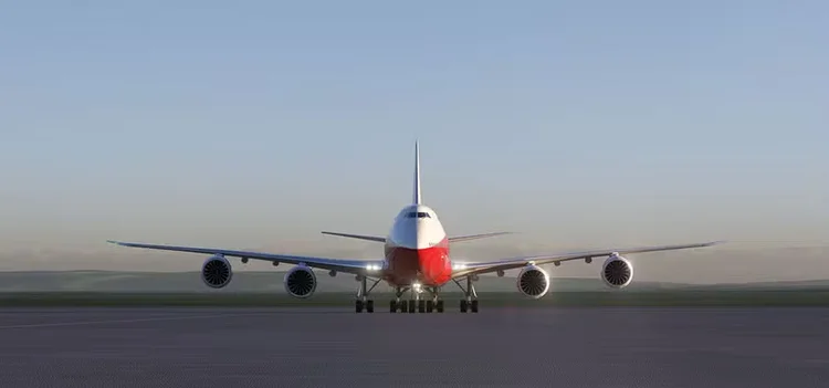 Boeing 747 foi aceito pelo presidente americano, Donald Trump, como doação feita pelo governo do Catar (Divulgação)