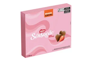 Imagem referente à matéria: Chocolate Sensação vira bombom, nhá benta e milkshake em collab com Brasil Cacau