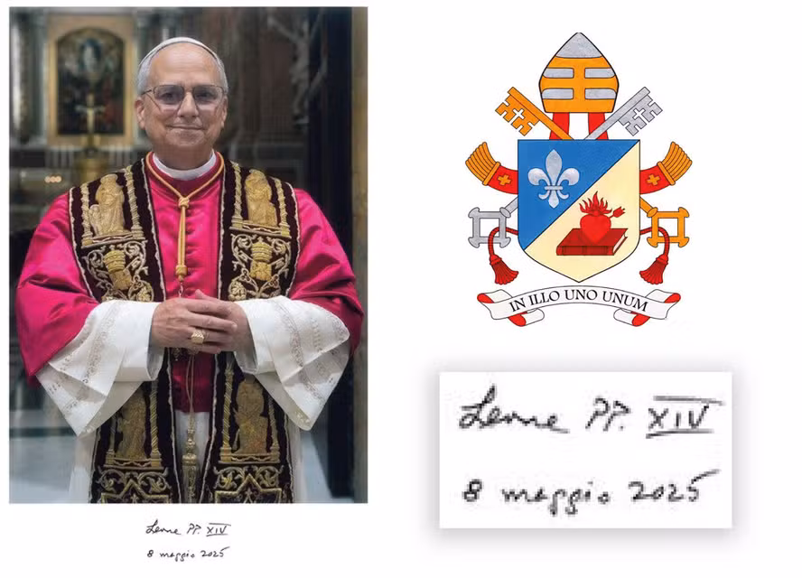 Vaticano divulga brasão do Papa Leão XIV; veja o significado