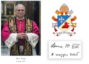 Vaticano divulga foto oficial, assinatura e brasão do Papa Leão XIV; veja