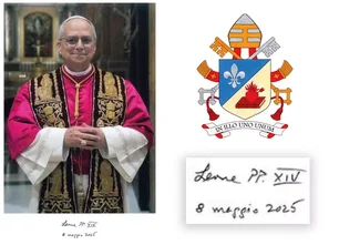 Imagem referente à matéria: Vaticano divulga foto oficial, assinatura e brasão do Papa Leão XIV; veja