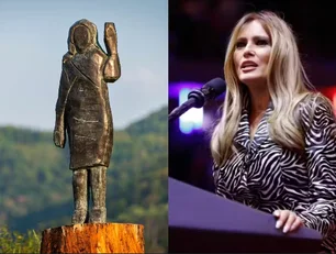 Imagem referente à matéria: Estátua de bronze de Melania Trump desaparece na Eslovênia; polícia abre investigação
