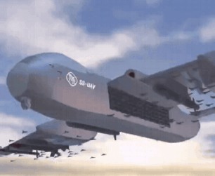 Imagem referente à matéria: Conheça 'nave-mãe', aeronave militar da China que pode transportar até seis toneladas de munição