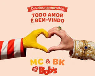 Bob’s cutuca Méqui e BK em campanha romântica e dá Milk Shake em dobro para casais “rivais”