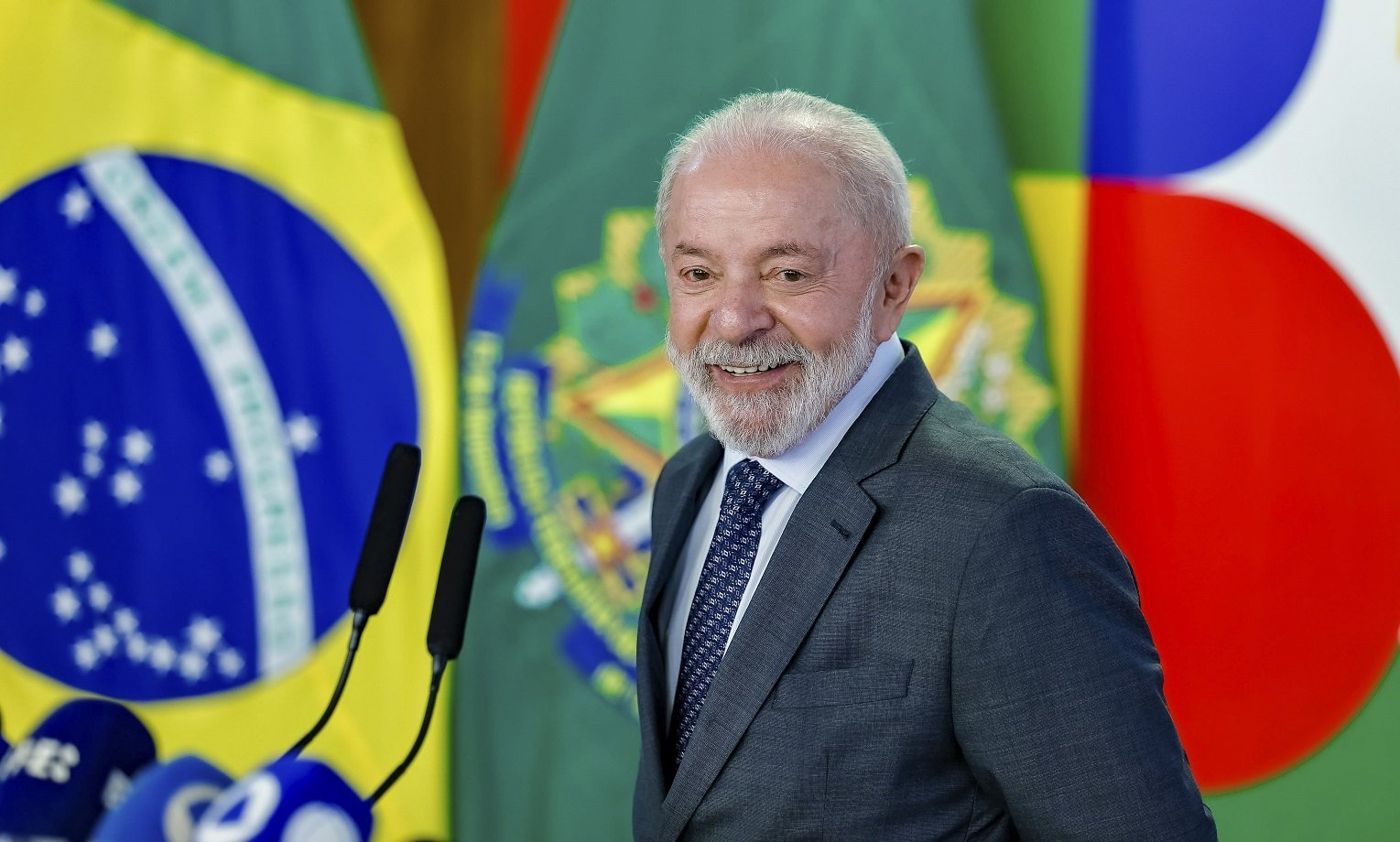 Presidente da República, Luiz Inácio Lula da Silva durante coletiva de imprensa. Palácio do Planalto, Brasília - DF.
 Foto: Ricardo Stuckert / PR