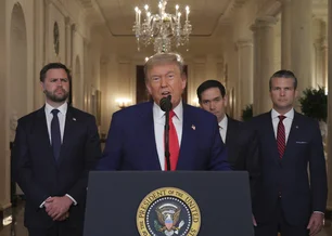 Imagem referente à matéria: Trump diz que Irã terá 'paz ou tragédia' em 1º discurso após ataques dos EUA