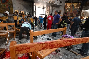 Imagem referente à matéria: Atentado contra igreja na Síria deixa pelo menos 20 mortos