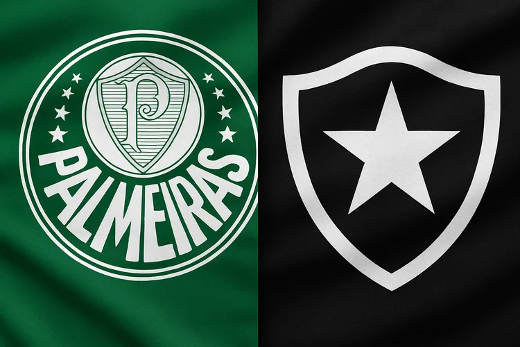 Palmeiras x Botafogo: times disputam oitavas de final no Mundial de Clubes (Imagem gerada com IA/Reprodução)